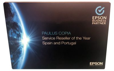 Paulus Cópia premiada pela Epson – Service Reseller of the Year Spain and Portugal